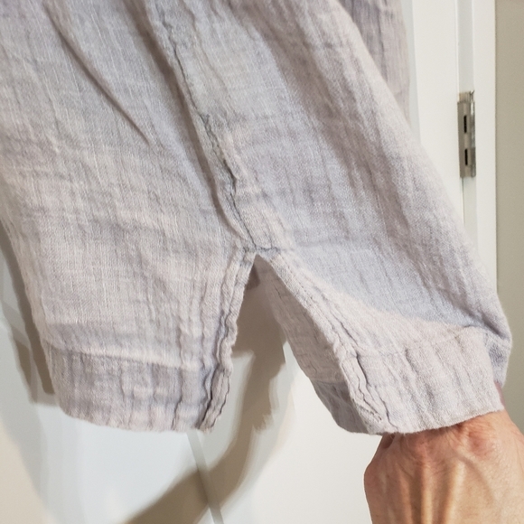 J. Jill Linen Pure Jill Shirt Dress Tunic Gray Lagenloook 100% Linen Sz … - Picture 6 of 12